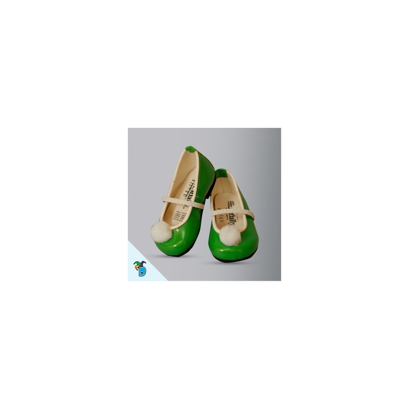 Zapatilla de Princesa Verde