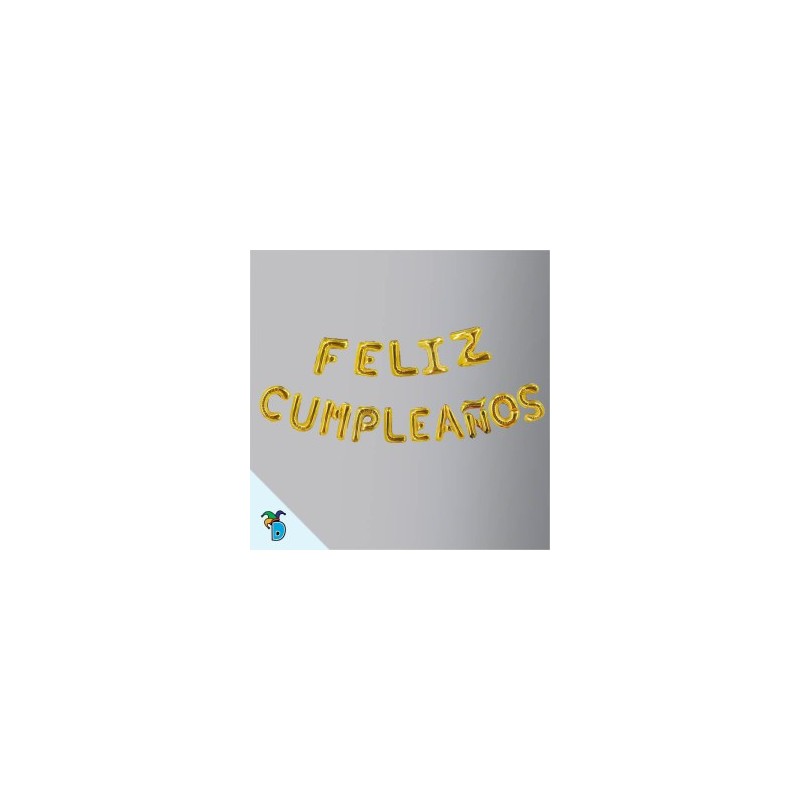Letrero Globo Feliz Cumpleaños