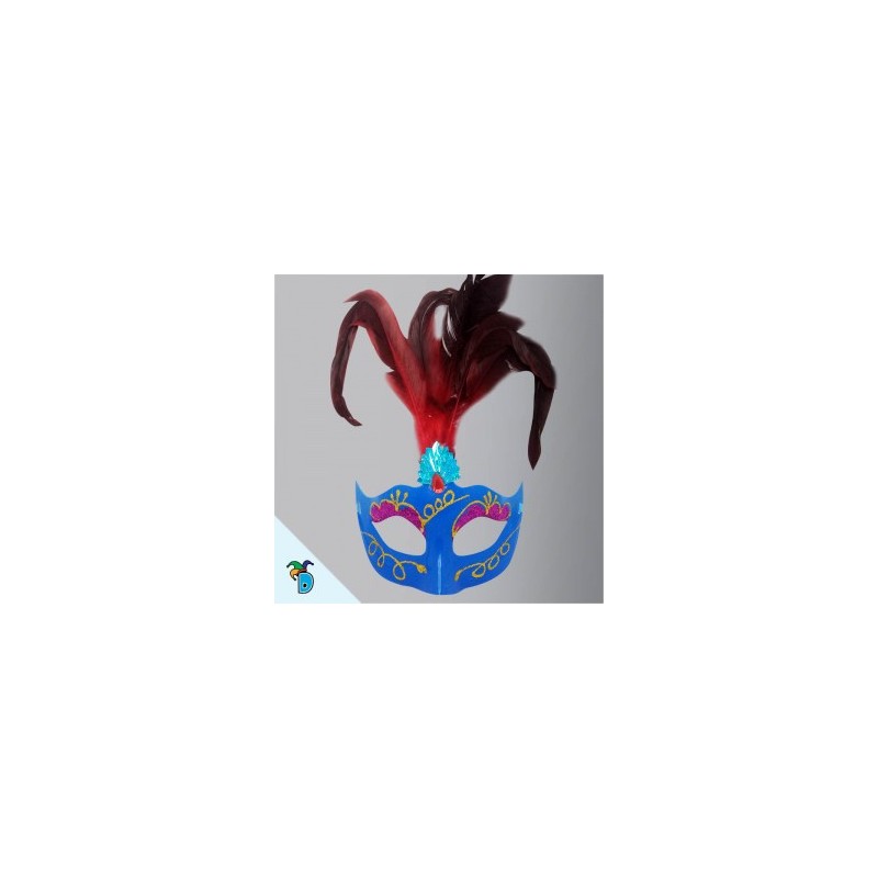 Antifaz Cromado Con Lentejuela Y Diamantina